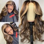 Medium And Long Curly Fashion Female Big Wave Real Human Hair Wig - Image 3