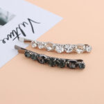 Celebrity All-match Hair Accessories Light Luxury Diamond-embedded Bangs Shredded Hairpin - Image 3