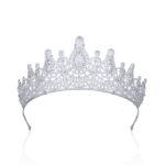 Tiara Micro-inlaid Zircon Crown Wedding Tiara - Image 2