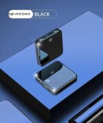 Mini Power Bank Large Capacity Double Face Mirror Thin And Compact - Image 2