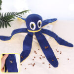 Octopus-shaped Dog Toy Octopus-shaped Paper Food Leak Pet Toy Molar Teeth Sniffing - Image 4
