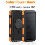 Solar Magnetic Wireless Charger Power Bank 20000 MA Outdoor Lighting Waterproof - Image 4