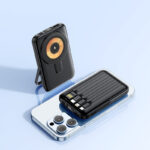 Magnetic Self-contained Bracket Power Bank Large Capacity - Image 9