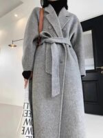 Light Luxury Thick Rabbit Fur Silk Double-faced Woolen Goods Coat - Image 7