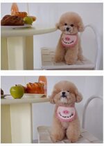 Super Soft Crocheted Cat Saliva Towel For Pets With Cute Pig Decoration - Image 7