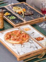 Nordic Restaurant Pizza Snacks Square Ceramic Plate - Image 3