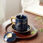 Filtered Tea Ceramic Cup With Lid - Image 5