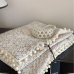 Fleece Blanket Light Luxury Ins Crepe Cotton Multi-functional Small Blanket Office Nap Blanket Shawl Cover Blanket - Image 4
