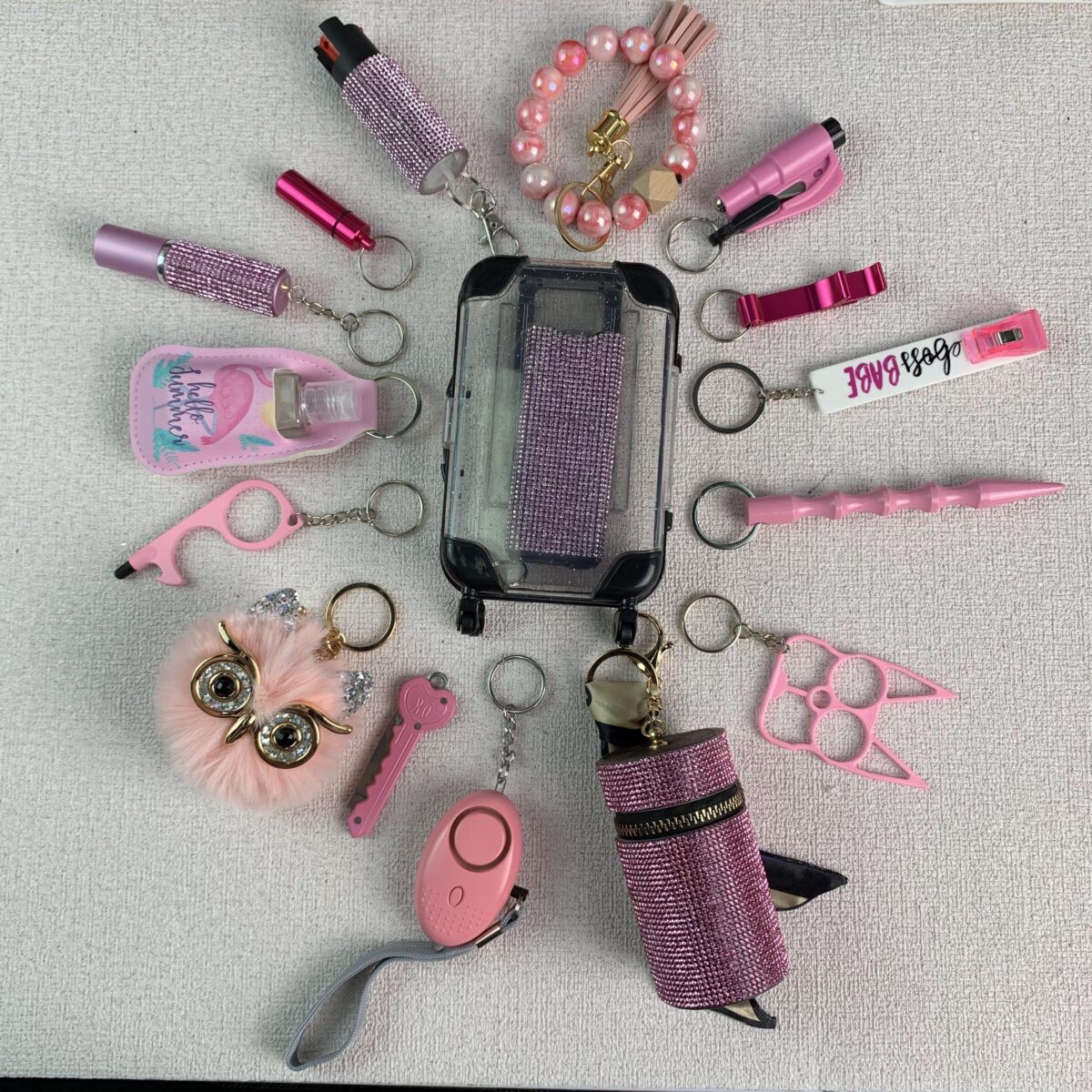 Alarm Spray Self-defense Key Chain Suit - Image 1