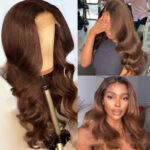 Brown Color Human Hair Wigs Human Hair Wig - Image 5