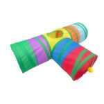 Rabbit Cat Tunnel Suede Cat Three Channel Foldable Pet Supplies - Image 7