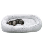 Plush Round Winter Warm Sponge Dog Pad Pet Supplies - Image 3