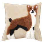 Dog Cartoon Wool Cowhide Pillow - Image 5