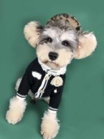 Dog Clothes Spring Small Fragrant Wind Sweater Cardigan Schnauzer Pomeranian - Image 5