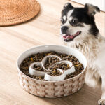 Ceramic Slow Feeder Dog Bowl Slow Feeder Dog Bowl For Medium Large Anti-Choking Slow Eating Dog Bowl Non Slip Dog Bowl Slow Feeder - Image 7