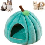 New Pumpkin Cat Bed Cat Beds For Indoor Cats Cute Pumpkin Shape Cat Cave Bed Cat Tent Halloween Cat House Bed Warm Sleeping Bed For Cats Small Dogs - Image 3