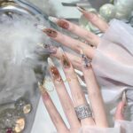 Handmade Detachable Almond Wear Nail Stickers - Image 3