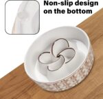 Ceramic Slow Feeder Dog Bowl Slow Feeder Dog Bowl For Medium Large Anti-Choking Slow Eating Dog Bowl Non Slip Dog Bowl Slow Feeder - Image 6
