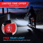 Bicycle Headlights And Taillights Set With Bracket - Image 3