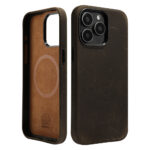 Magnetic Retro Genuine Cattlehide Leather Surface Phone Case - Image 4