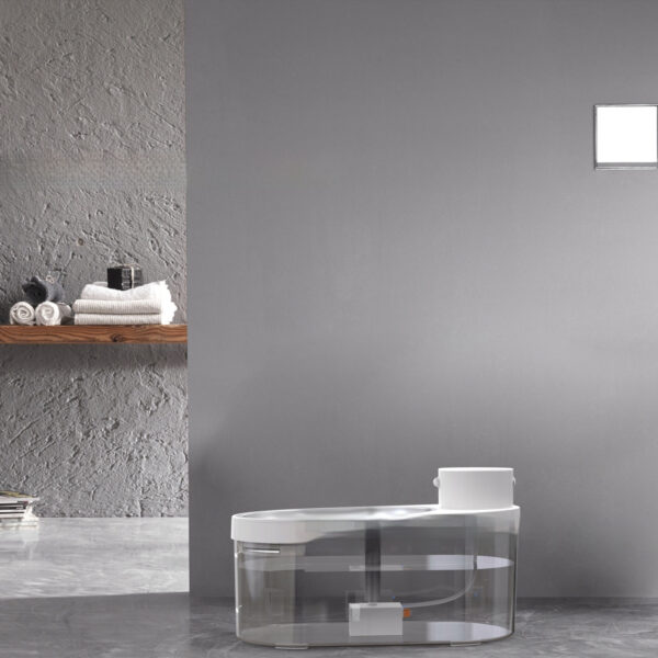Stainless Steel Pet Water Dispenser Wireless Water And Electricity Separation