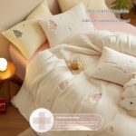 Winter Milk Fiber Four-piece Princess Style - Image 4