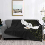 Gothic Mysterious Halloween Witch Flannel Blanket - Image 7