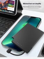 Ultra-thin Compact Portable With Cable Mobile Power Supply - Image 8