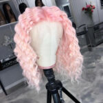 Wig Foreign Trade Cross-border New Arrival Multi-color Women's Mid-length Front Lace Short Curly Hair - Image 3