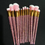 Diamond 12 Gems Makeup Beauty Tool Loose Powder Brush Repairing Concealer Brush - Image 9