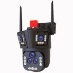 4 Million Three Screen Surveillance Cameras Outdoor Monitors - Image 2