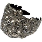 Women's Antiskid Hair Clip Wide Brim Rhinestone Hair Band Headwear - Image 5