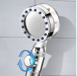 Pressurized Nozzle Turbo Shower Head One-Key Stop Water Saving High Pressure Shower Head Magic Water Line Bathroom Accessor - Image 10