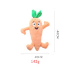 Plush Soft Dog Toy Vegetable Paradise Squeaky Chew Toy Medium Large Canine Companion Pet Accessories - Image 2