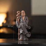 Chinese Zen Inspired Crossing The River By Bodhidharma Ancestor's Ornament - Image 6