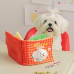 Interactive Sniff Mat Cute Slow Feeder Dog Snuffle Book Interactive Dog Toys Dog Feeding Mat Squeaky Snuffle Mat Puzzle Reducing Boredom Preventing Obesity - Image 7