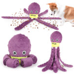 Dog Snuffle Toy Dog Plush Octopus Toys, Dog Puzzle Games Interactive Puppy Toys Chew Toys Slow Feeding Games - Image 4