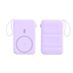 New Folding Bracket With Cable Magnetic Wireless Power Bank Large Capacity - Image 2