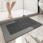 Cushion Bathroom Sliding Door Floor Foot Mat - Image 2