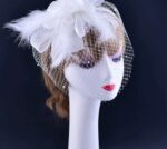 Bridal Wedding Veil Small Top Hat Headband Exaggerated Three-dimensional Flower