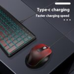 Wireless Bluetooth Dual-mode Charging Keyboard And Mouse Combination Suit Mute Ergonomic - Image 2
