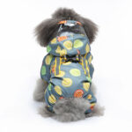 Pet Sound Dog Raincoat Four-legged Reflective Raincoat Pattern Dog Four Seasons Universal - Image 3