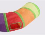 Rainbow S-shaped Cat Tunnel Self-hey Educational Cat Toy Collapsible Cat Tunnel - Image 6