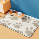 Dogs And Cats Eating Mat Anti-overflow Waterproof Easy To Clean Pet Water-absorbing Quick-drying Meal Diatom Mat - Image 9