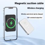 QI2 Magnetic Magsafe Wireless Power Bank Three-in-one Bracket 15W With Cable - Image 3