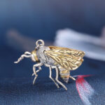 Personality Thai Silver Unisex Bee Pendant - Image 2