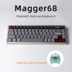 Magnetic White Porcelain Jade 68 Key Aluminum Tuo Keyboard - Image 7