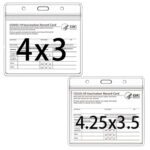 Vertical Transparent PVC Plastic Card Holder - Image 3