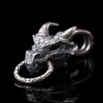 S925 Sterling Silver Blue Dragon Punk Pendant - Image 3