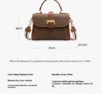Women's Versatile Leather Fashionable Handbag - Image 8